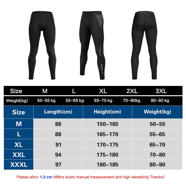 Men Compression Tight Leggings Running Sports Pants for Men Fitness Gym Jogging Pants Quick Drying Workout Training Yoga Bottoms