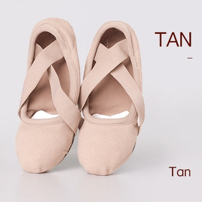 Women Stretch Ballet Shoes Ballet Slippers Professional Elastic Ballet Shoes Adult Women Yoga Gym Gymnastics Danceing Shoes