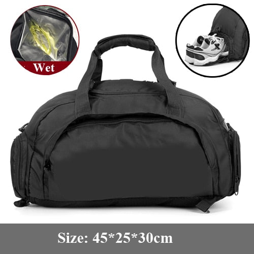 Dry Water Wet Separation Women Fitness Bag Waterproof Gym Sport Men Bags Outdoor Fitness Portable Ultralight Yoga Sports Bag