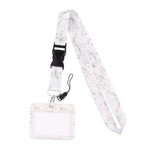 Wholesale Horizontal style Yoga Sakura Daisy Lanyard for Key Neck Strap Card ID Badge Holder Key Chain Key Holder Accessories