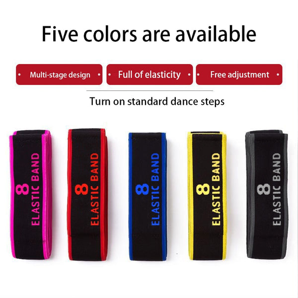 Yoga Pull Strap Belt Polyester Latex Elastic Latin Dance Stretching Band Loop Yoga Pilates GYM Fitness Exercise Resistance Bands