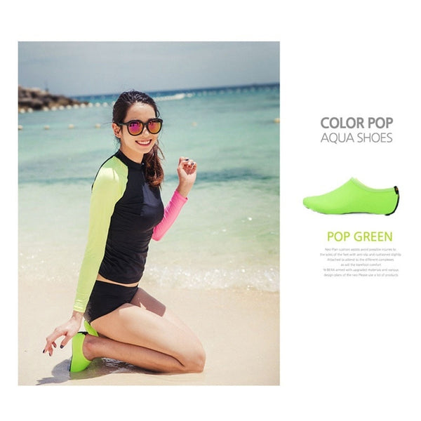 Water Shoes Swimming Shoes Men Women Solid Color Summer Aqua Beach Shoes Seaside Sneaker Socks slippers for Yoga Fitness