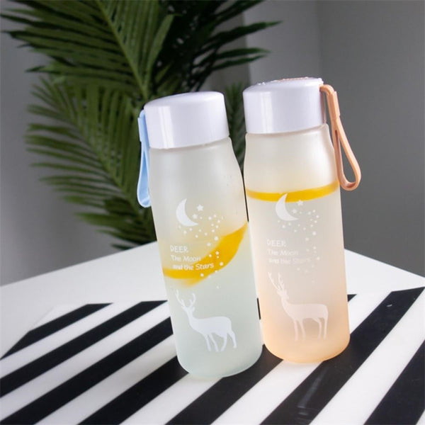 560ml Sports Water Bottle Plastic Portable Drinking Cup Girl Leakproof Drop-proof Shaker Mug Travel Water Bottle for Outdoor