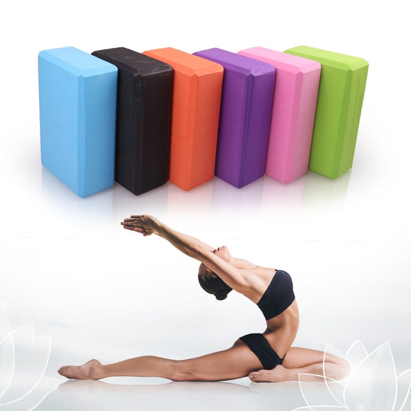 EVA Pilates Yoga Blocks Cubes Bricks Bolster Pillow Cushion Sport Yoga Supplies Workout Home Exercise Bodybuilding Equipment