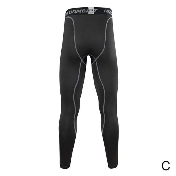 Men Compression Tight Leggings Running Sports Male Fitness Jogging Pants Quick Dry Trousers Workout Training Yoga Bottoms