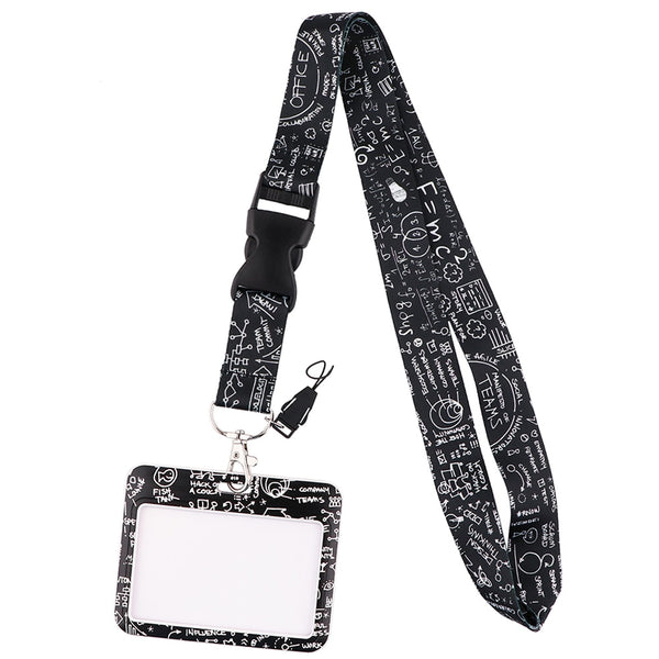 Wholesale Horizontal style Yoga Sakura Daisy Lanyard for Key Neck Strap Card ID Badge Holder Key Chain Key Holder Accessories