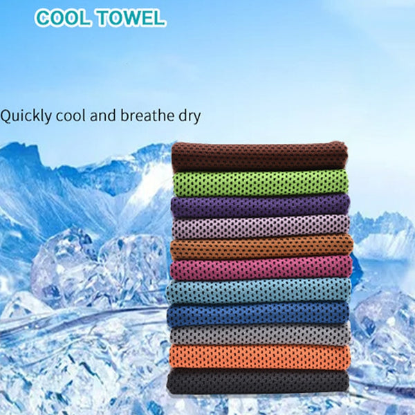 Sports Quick-Drying Cooling Towel Swimming Gym Travel Cycling Gym Club Yoga Sports Cold Feeling Sport Towels To Take Carry Hot