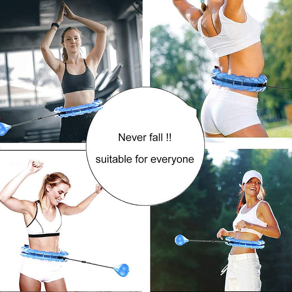 Fitness Massage Smart Sport Hoop Yoga Home Circle Not Drop Adjustable Waist Training Ring Belly Trainer Abdominal Weight Loss