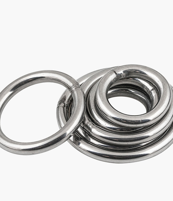 304 Stainless Steel Heavy Duty Welded Round Rings M3 M4 M5 M6 M8 M10 Solid O Ring Rigging Marine Boat Hammock Yoga Hanging Ring