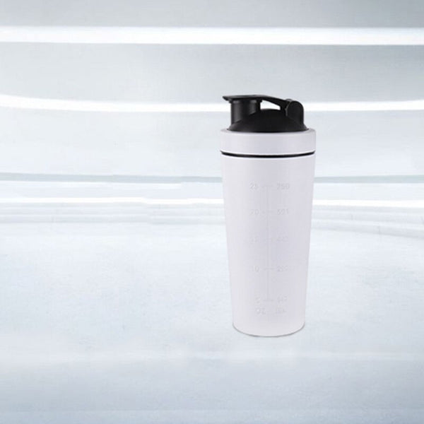 Gym Yoga Sports Fitness Whey Protein Powder Shaker Water Bottle 304 Stainless Steel Albumen Powder Milkshakes Coffee Shaking Cup