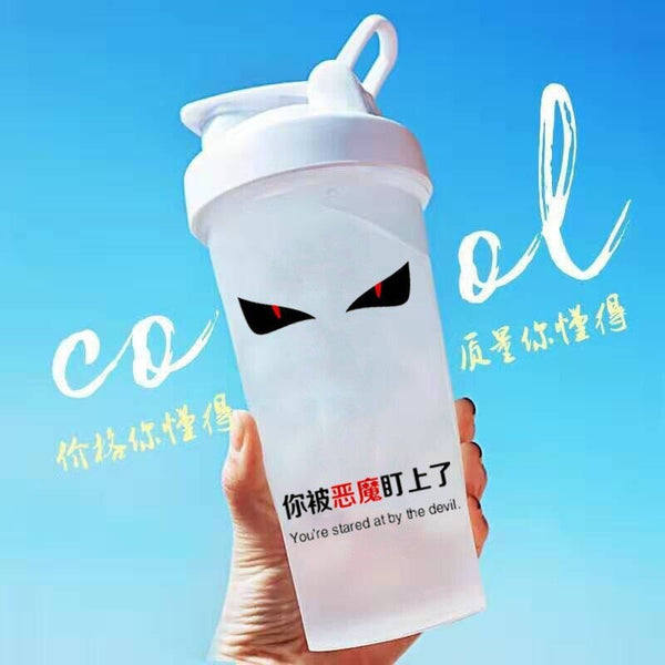 600Ml With Locking Flip-Flop Lid Outdoor Gym Bottles Plastic Useful Sport Yoga Protein Powder Shaker Mixer Cup Bottle BPA Free