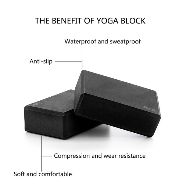 1PC Yoga Block EVA 190g Yoga Bricks Fitness Equipment Gym Exercise Workout Stretching Aid Bodybuilding Foam Block