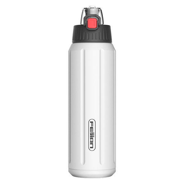 FEIJIAN Double Wall Thermos, Sports Bottle, 600ml, 18/10 Stainless Steel, Vacuum Flask, Insulated Tumbler, Leak Proof ,Customize