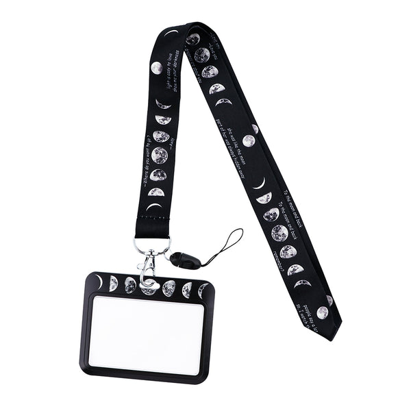 Wholesale Horizontal style Yoga Sakura Daisy Lanyard for Key Neck Strap Card ID Badge Holder Key Chain Key Holder Accessories