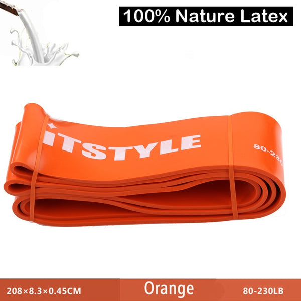 41&quot; 208cm Resistance Bands Natural Latex Rubber Loop Gym  Expander Strengthen Trainning Power Fitness Pull Up Elastic Band