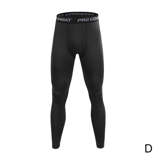 Men Compression Tight Leggings High Waist Lift Pants Fitness Sports Skinny Trousers Tights Workout Training Yoga Bottoms