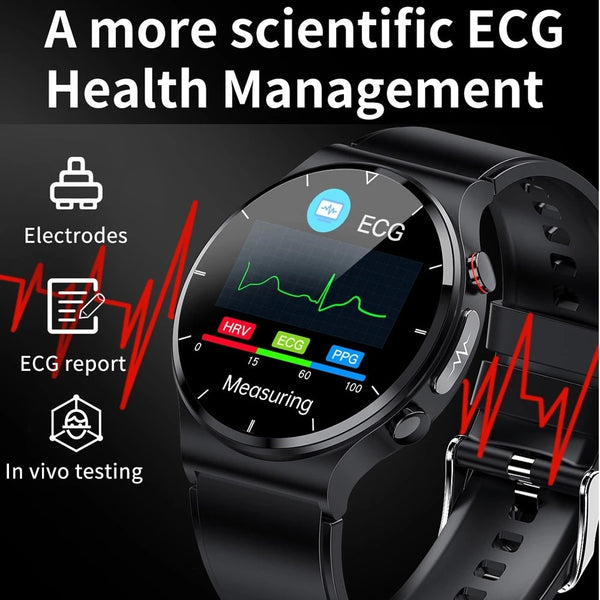 LIGE 2022 ECG+PPG Smart Watch Men Heart Rate Blood Pressure Watch Health Fitness Tracker IP68 Waterproof Smartwatch For Xiaomi