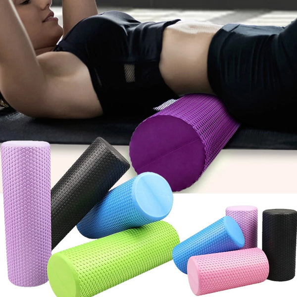 Yoga Foam Roller Gym Fitness back roller Pilates Yoga Exercise muscle massage roller 30/45CM EVA yoga block for Home Trainer