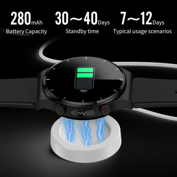 LIGE 2022 ECG+PPG Smart Watch Men Heart Rate Blood Pressure Watch Health Fitness Tracker IP68 Waterproof Smartwatch For Xiaomi