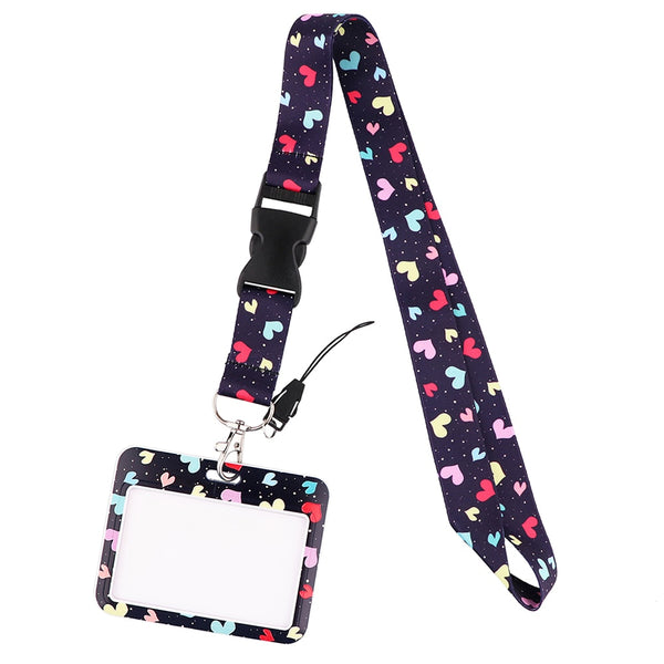 Wholesale Horizontal style Yoga Sakura Daisy Lanyard for Key Neck Strap Card ID Badge Holder Key Chain Key Holder Accessories