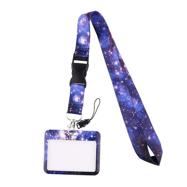 Wholesale Horizontal style Yoga Sakura Daisy Lanyard for Key Neck Strap Card ID Badge Holder Key Chain Key Holder Accessories