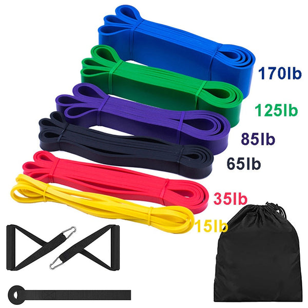 Fitness Band Pull Up Elastic Bands Rubber Resistance Loop Power Band Set Home Gym Workout Expander Strengthen Trainning