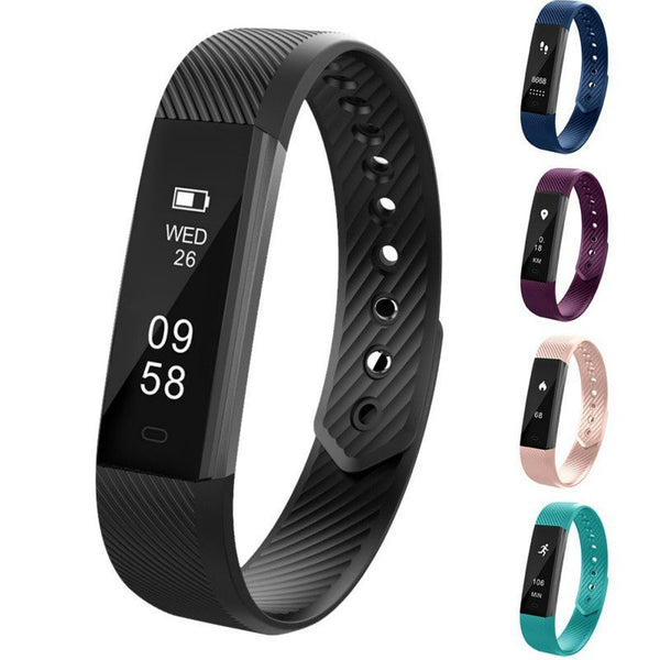 ID115 Smart Watch Sport Watches Health Smart Wristband Heart Rate Fitness Pedometer Bracelet Waterproof Men Watch