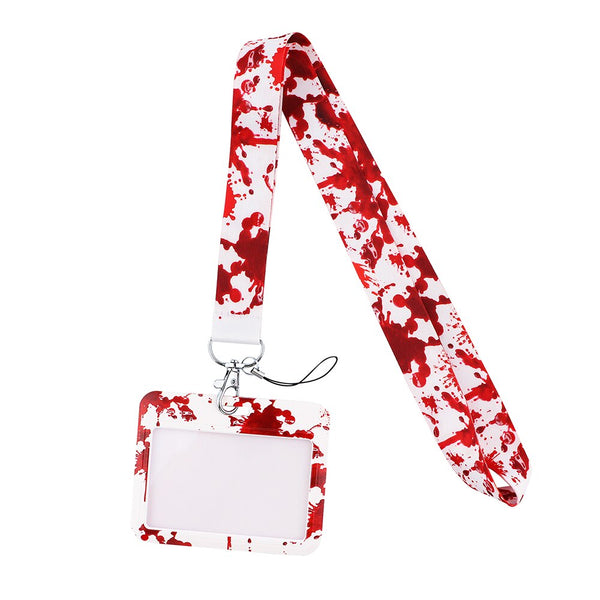 Wholesale Horizontal style Yoga Sakura Daisy Lanyard for Key Neck Strap Card ID Badge Holder Key Chain Key Holder Accessories