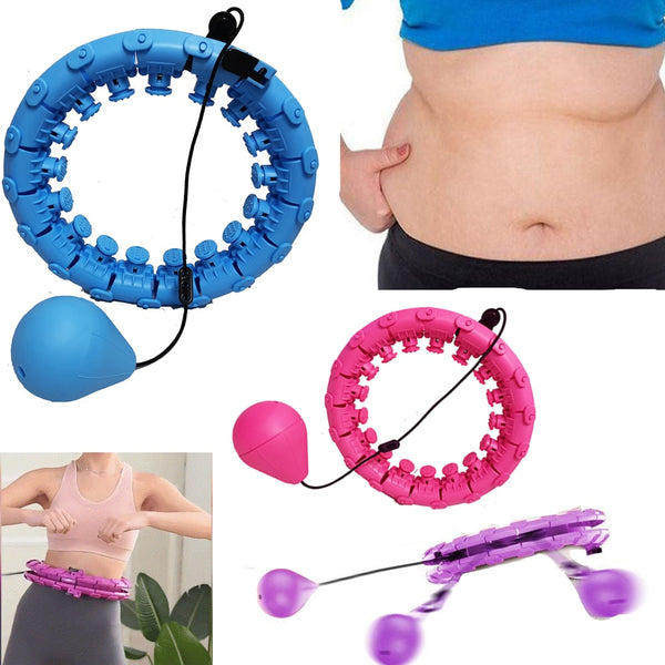 Fitness Massage Smart Sport Hoop Yoga Home Circle Not Drop Adjustable Waist Training Ring Belly Trainer Abdominal Weight Loss