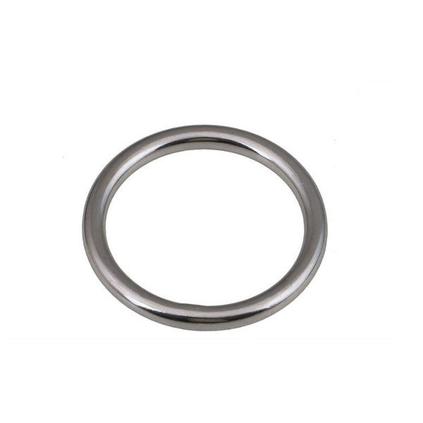 Heavy Duty Welded Round Rings Smooth Solid O Ring 304 Stainless Steel For Rigging Marine Boat Hammock Yoga Hanging Ring M3-M16