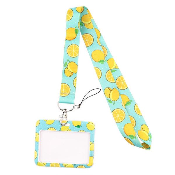 Wholesale Horizontal style Yoga Sakura Daisy Lanyard for Key Neck Strap Card ID Badge Holder Key Chain Key Holder Accessories