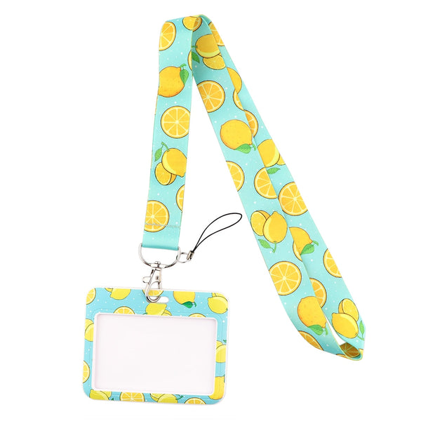 Wholesale Horizontal style Yoga Sakura Daisy Lanyard for Key Neck Strap Card ID Badge Holder Key Chain Key Holder Accessories