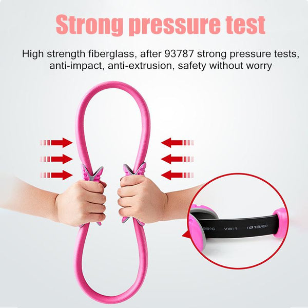 38cm Yoga Fitness Pilates Ring Women Girls Circle Magic Dual Exercise Home Gym Workout Sports Lose Weight Body Resistance 5color