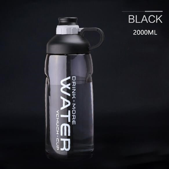 2000ml Large Capacity Water Bottles BPA Free Gym Fitness Drinking Bottle Outdoor Camping Cycling Hiking Sports Shaker Bottles