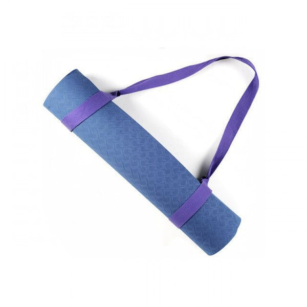 Yoga Mat Strap Belt Yoga Adjustable Shoulder Strap Sports Sling Shoulder Carry Belt Exercise Stretch Fitness Elastic Yoga Belt