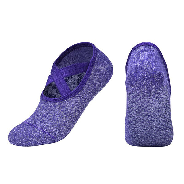 New Sports Yoga Socks Slipper Women Anti Slip Cotton Ladies Pilates Socks Ballet Heel Protector Professiona Yoga Dance Socks