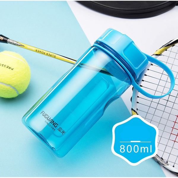 2000ml Large Capacity Water Bottles Portable Outdoor Plastic Sports Bottle With Tea Infuser Fitness Leak-proof Shaker Bottles