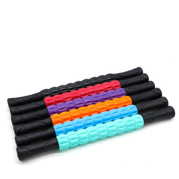 9 Spiky Yoga Massage Stick Point Stick Pilates Muscle Physical Therapy Relieve Massage Tool Fitness Equipment Yoga Roller