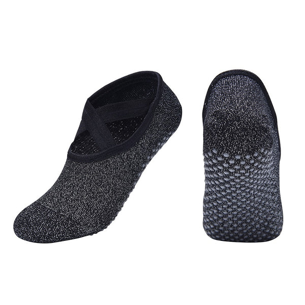 New Sports Yoga Socks Slipper Women Anti Slip Cotton Ladies Pilates Socks Ballet Heel Protector Professiona Yoga Dance Socks