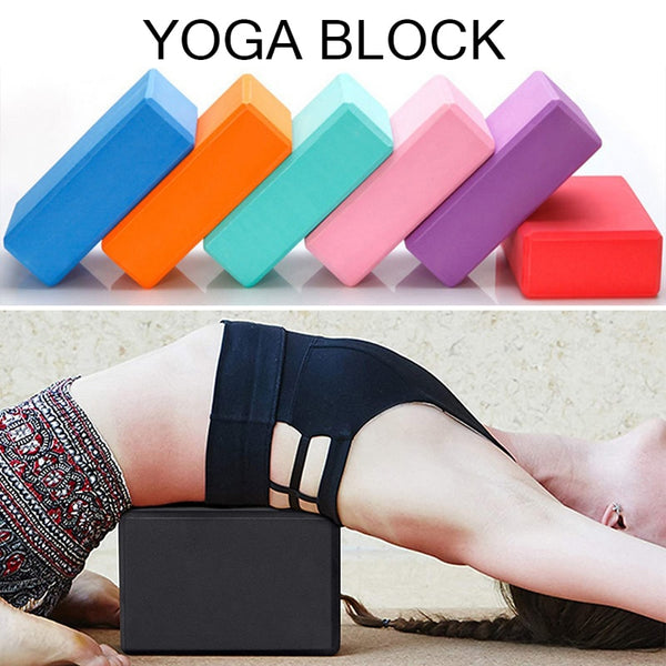 EVA Pilates Yoga Blocks Cubes Bricks Bolster Pillow Cushion Sport Yoga Supplies Workout Home Exercise Bodybuilding Equipment