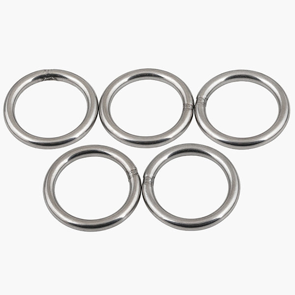 304 Stainless Steel Heavy Duty Welded Round Rings M3 M4 M5 M6 M8 M10 Solid O Ring Rigging Marine Boat Hammock Yoga Hanging Ring