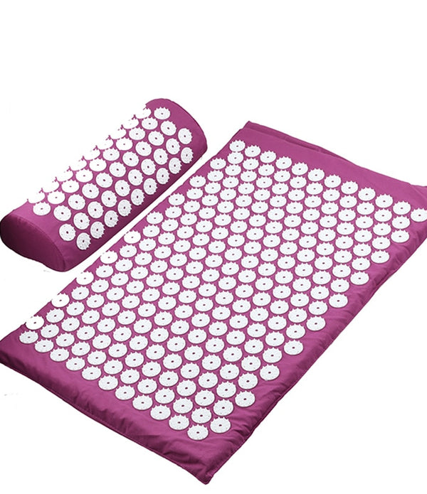 Acupressure Mat Massage Relieve Stress Back Body Pain Spike Cushion Yoga  Acupuncture Mat