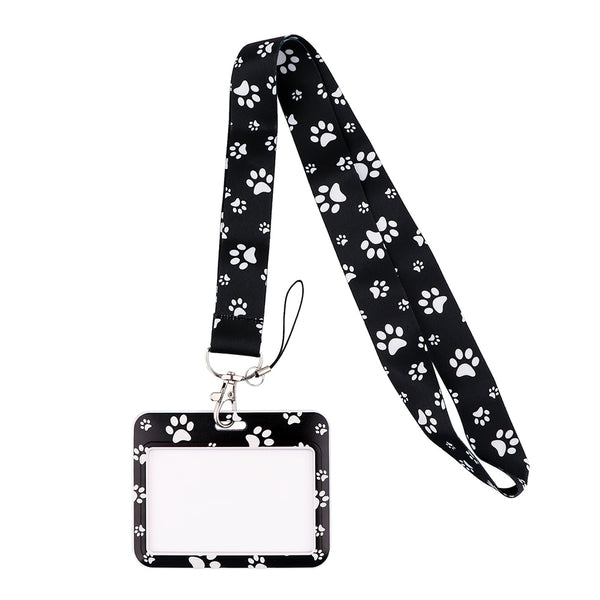 Wholesale Horizontal style Yoga Sakura Daisy Lanyard for Key Neck Strap Card ID Badge Holder Key Chain Key Holder Accessories