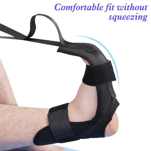 148cm Leg Ankle Brace Support Training Stretching Belt Stroke Hemiplegia Rehabilitation Strap Correction Braces Yoga Belt