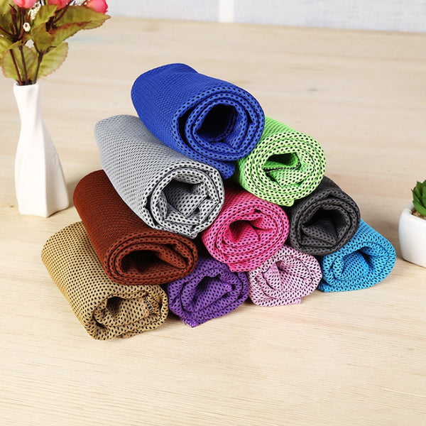 Cooling Ice Towels Microfiber Yoga Cool Thin Towel Outdoor Sport Summer Cooling Scarf Gym Wear Icing Sweat Band Top Sports Towel