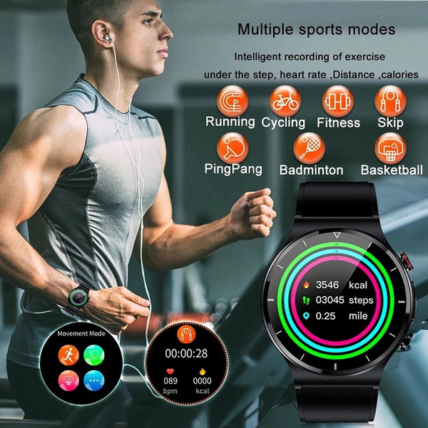 New ECG+PPG Health Smart Watches Men Heart Rate Blood Pressure Fitness Tracker IP68 Waterproof Smartwatch For Android ios Phone