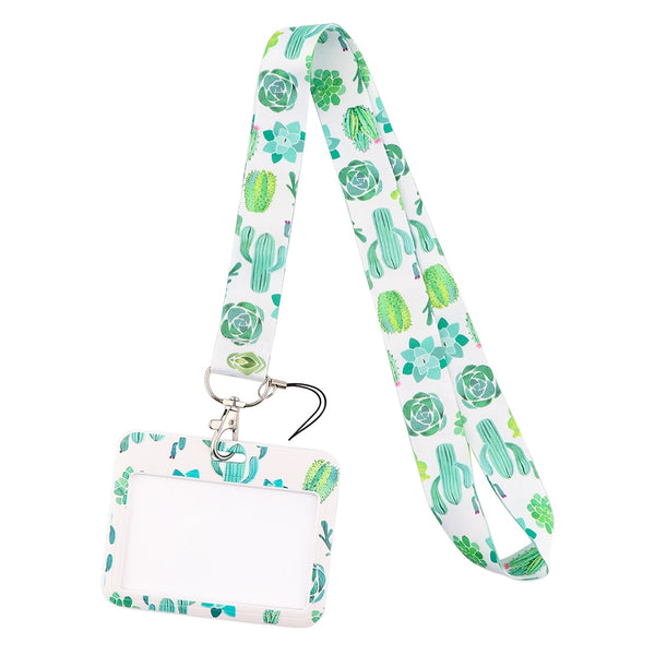 Wholesale Horizontal style Yoga Sakura Daisy Lanyard for Key Neck Strap Card ID Badge Holder Key Chain Key Holder Accessories