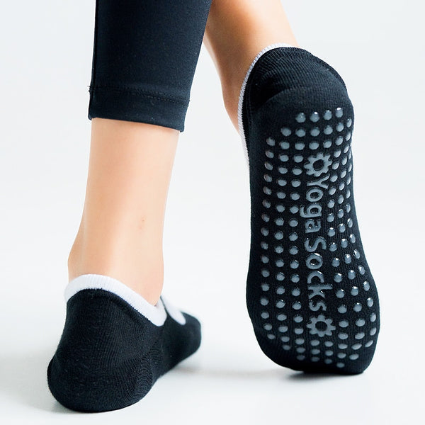 7 Color Big Size Women Yoga Socks Silicone Non Slip Pilates Socks Breathable Fitness Ballet Dance Cotton Sports Socks Slippers