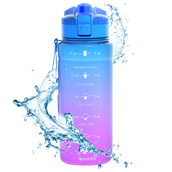 YOGA Gradient Sport Bottles Of Water Gym Anti-fall Leak-proof Travel Outdoor Drinkware Shaker BPA-free Tritan Flask INS HOT