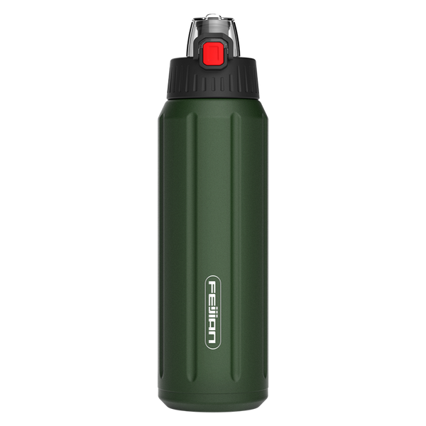 FEIJIAN Double Wall Thermos, Sports Bottle, 600ml, 18/10 Stainless Steel, Vacuum Flask, Insulated Tumbler, Leak Proof ,Customize